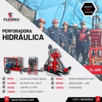 Perforadora FL-200 Trabaja en línea BQ y AQ - FLUIMEC 